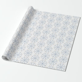 Rosenkranz blühende blaue Blume Geschenkpapier