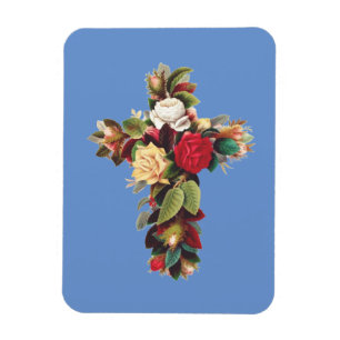 Rosenkreuz Das Rosenkreuz-Symbol der Rosenkreuzer Magnet