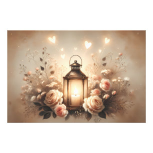 Rosenlaternen-Glühbouquet Fotodruck