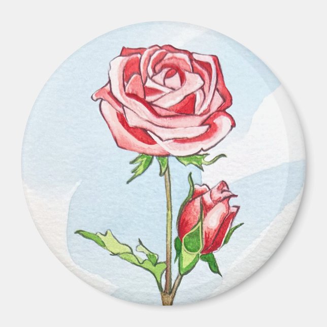 Rosenmagnet Magnet (Vorne)