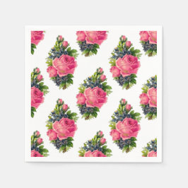 Rosenmuster Hübsch Vintag Serviette