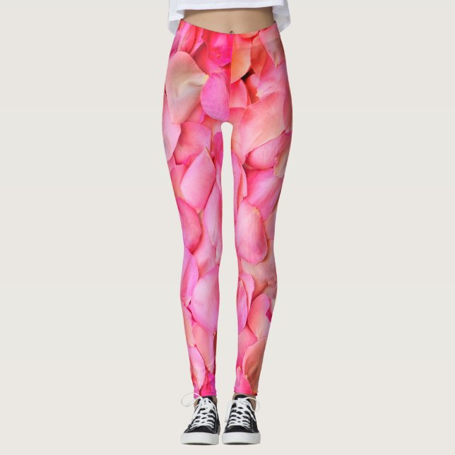 Rosenmuster Leggings (Vorderseite)