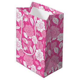 ROSENMUSTER (ROSA) MITTLERE GESCHENKTÜTE