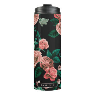 Rosenmuster Thermosbecher