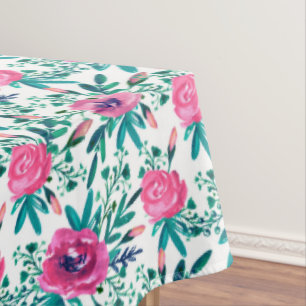 Rosenmuster Tischdecke