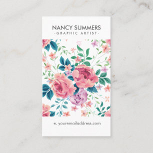 Rosenmuster Visitenkarte