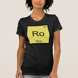 Rosennamen Chemie Element Periodensystem T-Shirt
