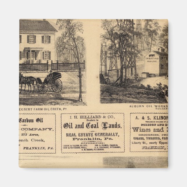 Rosenöl, Blindöl, Ölcreme, Rouseville Magnet (Vorne)