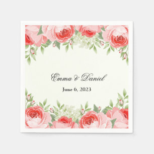 Rosenpapier Napkins Serviette