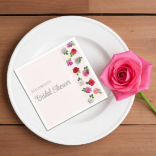 Rosenparty Junggesellinnenabschied Serviette