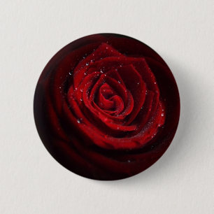 Rosenreben Herz Muster Blume Frieden Liebe Schicks Button