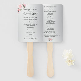 Rosenromantik und Silberhochzeit Fächer