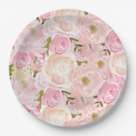 Rosenrosen Blume Teller