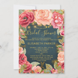 Rosenrosen-Brautparty Einladung