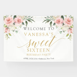 Rosenrosen Eukalyptus-Gold, elegant, rosa, süß 16 Banner