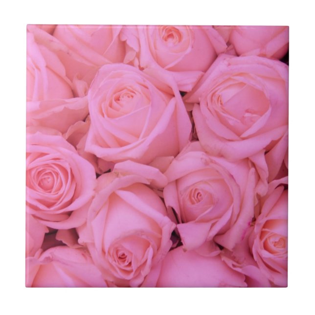 Rosenrosen Fliese (Vorderseite)