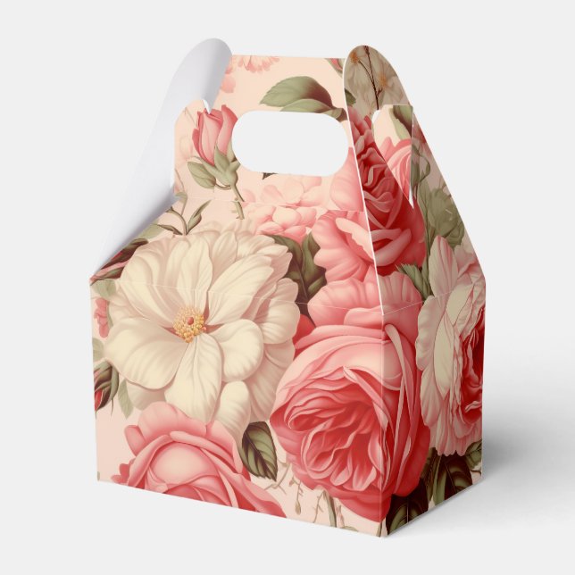 Rosenrosen Geschenkschachtel (Vorderseite)