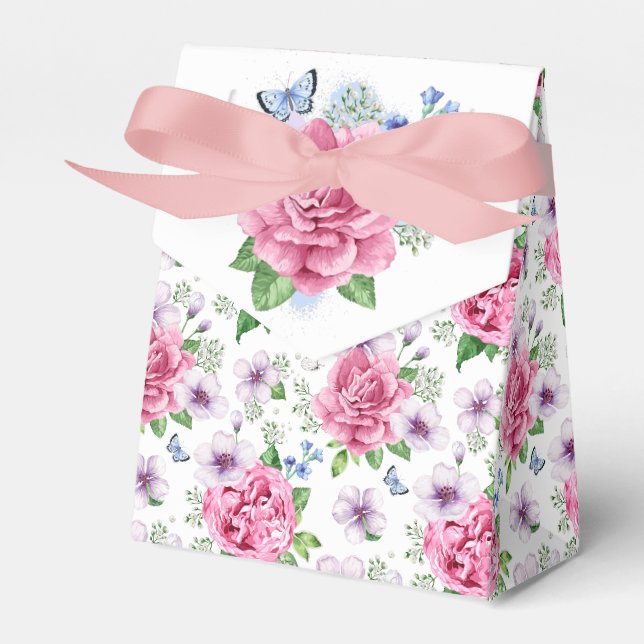 Rosenrosen-Party Geschenkschachtel (Vorderseite)