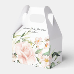 Rosenrot und Eukalyptus-Grüne Hochzeit Geschenkschachtel