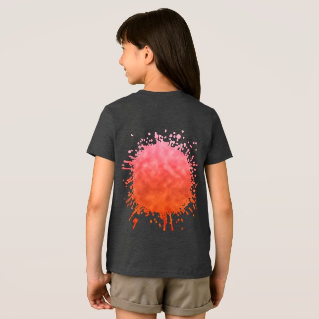 Rosenschimmer Tri-Blend Shirt (Rückseite voll)