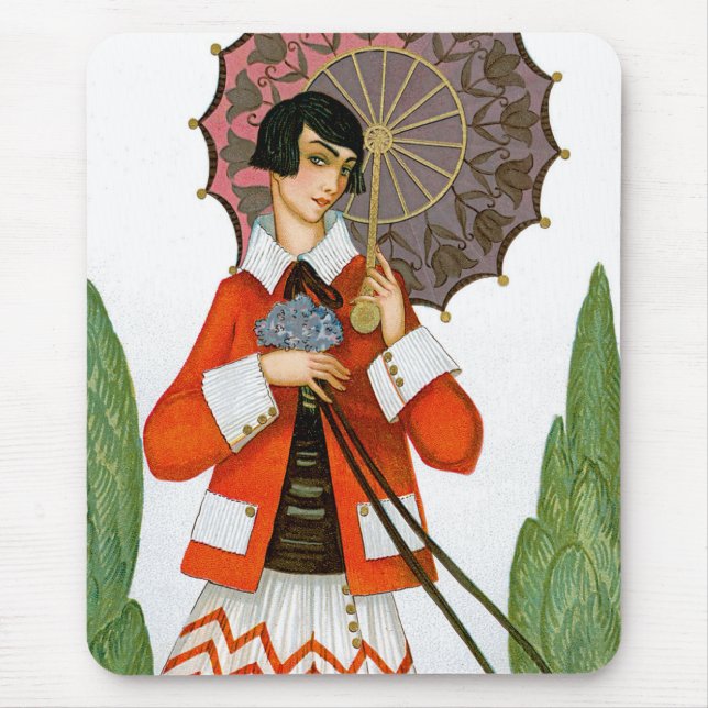 Rosenschirm Mousepad (Vorne)