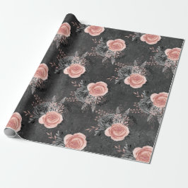 Rosensteine aus Rosenholz Geschenkpapier