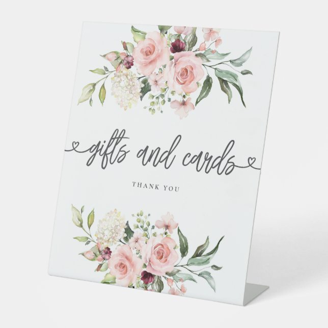 Rosensteine Brautparty Geschenke und Karten Sockelschild (Vorderseite)