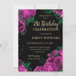 Rosenstraße am 21. Geburtstag Einladung