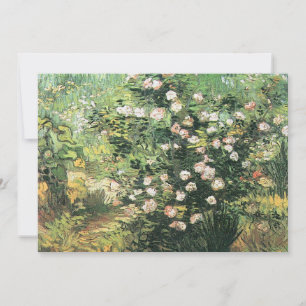 Rosenstrauch in Blüte von Vincent van Gogh Einladung