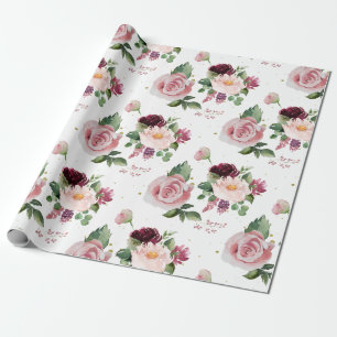 Rosenstrauß Geschenkpapier
