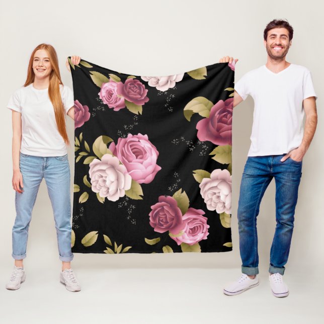 Rosensträuße 3 fleecedecke (Beispiel)