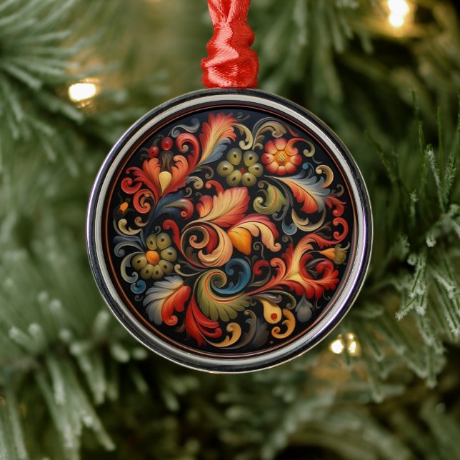 Rosepaint Modern 4 von 6 Ornament Aus Metall (Baum)