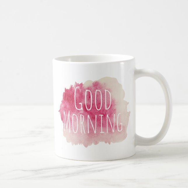 Roserosa Watercolor-Spritzer-guter Kaffeetasse (Rechts)