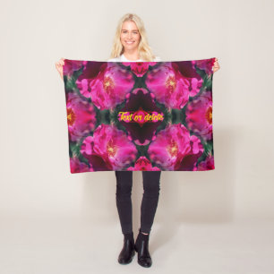 Roses Abstrakte Art und Weise Personalisiert Fleecedecke