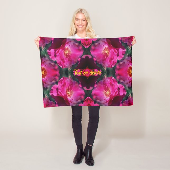 Roses Abstrakte Art und Weise Personalisiert Fleecedecke (Beispiel)