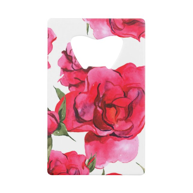 Roses aquarelle sur blanc (Devant)