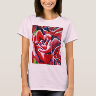 Roses Aquarellmalerei T-Shirt