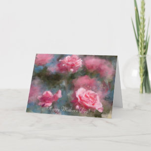 Roses Art Mother Day Card Karte