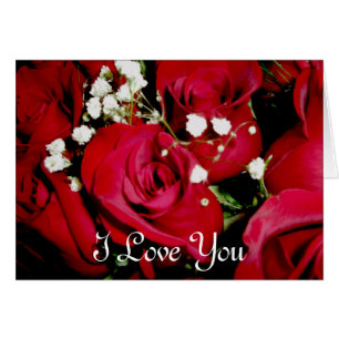 Roses & Bébé Respiration I Love You Card