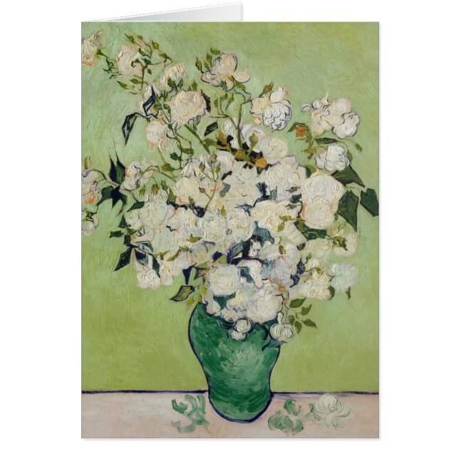 Roses blanches par Vincent van Gogh (Devant)