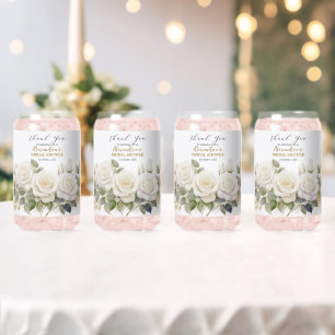 Roses blanches personnalisées pour la fête de mari