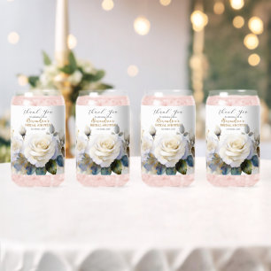 Roses blanches personnalisées pour la fête de mari