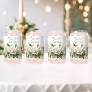 Roses blanches personnalisées pour la fête de mari