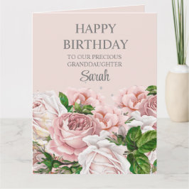 Roses Blumenkohl Glitzer Sweet 16 Großeltern Karte