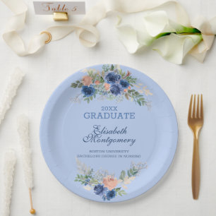 Roses Boho Abschluss Pappteller