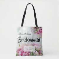 Roses Bridesmaid Hochzeitstasche mit Namen