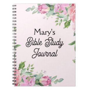 Roses dans le journal d'étude de la Bible rose