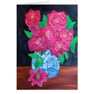 Roses dans le vase chinois