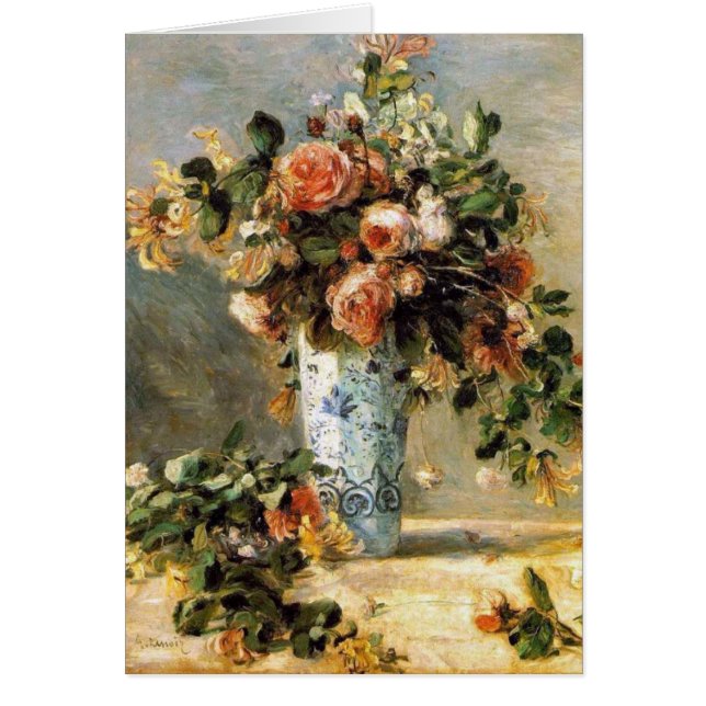 Roses dans un Vase Circa 1881 (Devant)