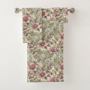 Roses d'antiquité Mauve sur Mint